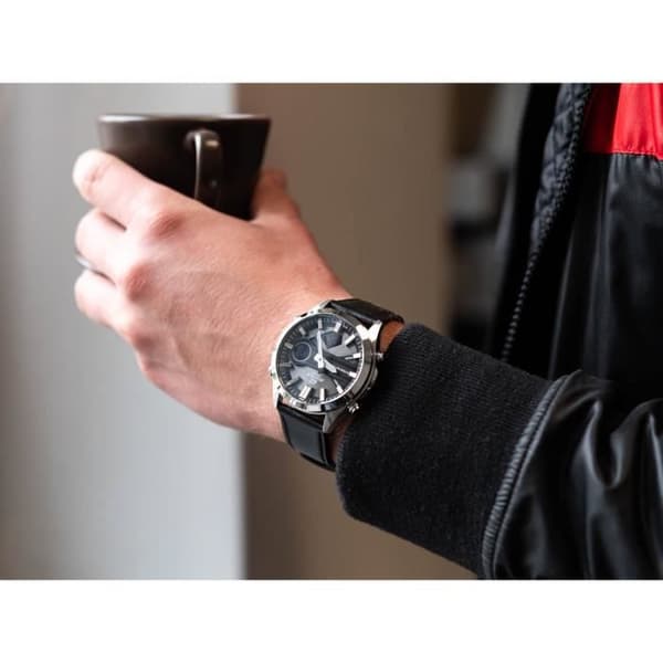 Casio Ur - Mænd - EFV-C120L-8AEF - Vandtæt 10 Atm - Sort Læderrem