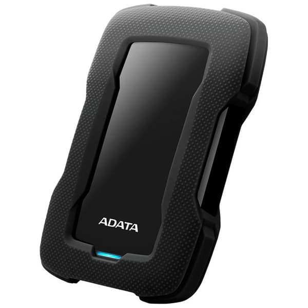 ADATA HD330 bärbar extern hårddisk - 2 TB - USB 3.1 - AES 256 bitar - svart