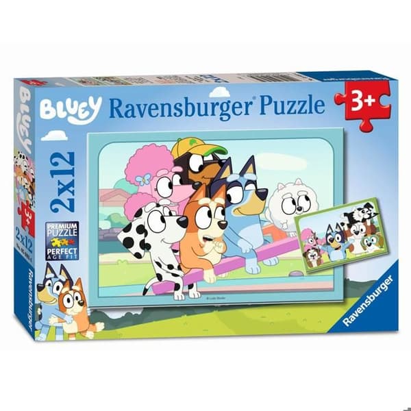 Pussel 2 x 12 bitar: Ha kul med Bluey