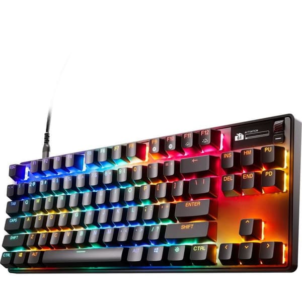 Gaming tastatur - STEELSERIES - Apex Pro TKL Gen 3 - Baggrundsbelyst - USB-C - Programmerbare makrotaster