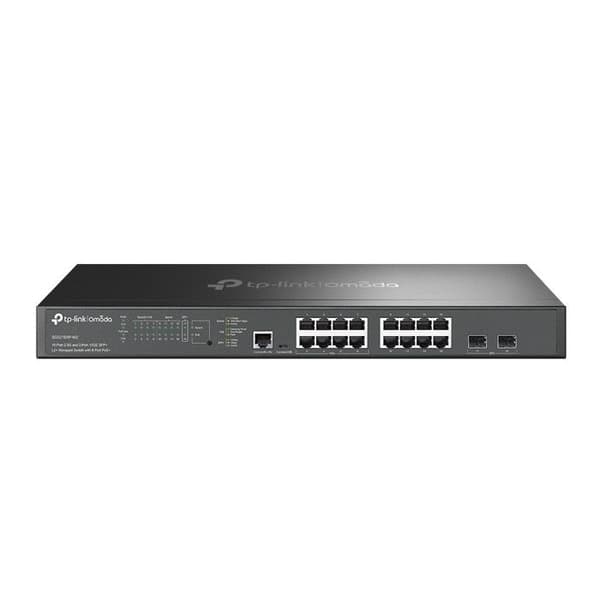 TP-Link Omada SG3218XP-M2 Managed L2+ Switch 16 Porte 2.5G Ethernet PoE+ Sort