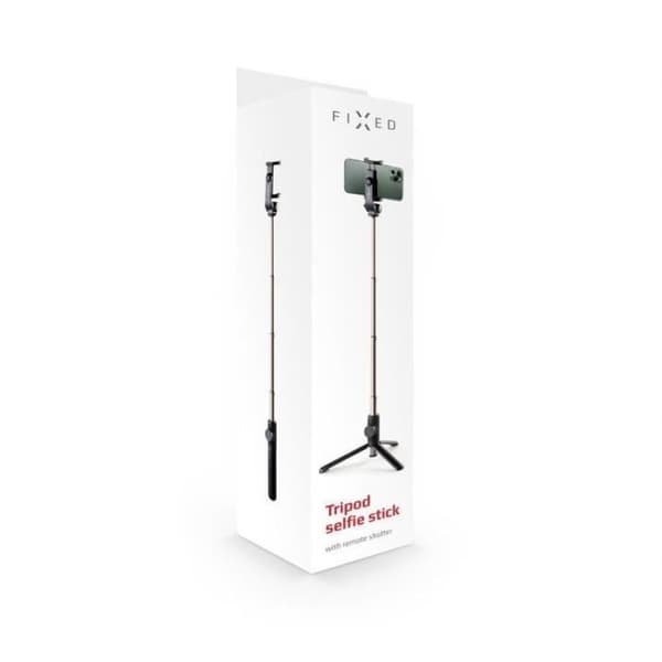 Selfiestick - FIXED - Snap Lite - Trådlös utlösare - Stativ - Grå