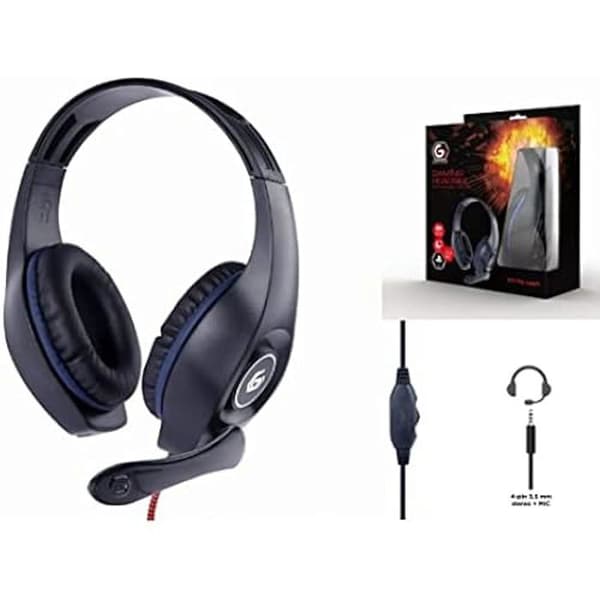 Gaming Headset - GEMBIRD - GHS-05-B - Blå/Sort - Mobilmikrofon - Optimal komfort
