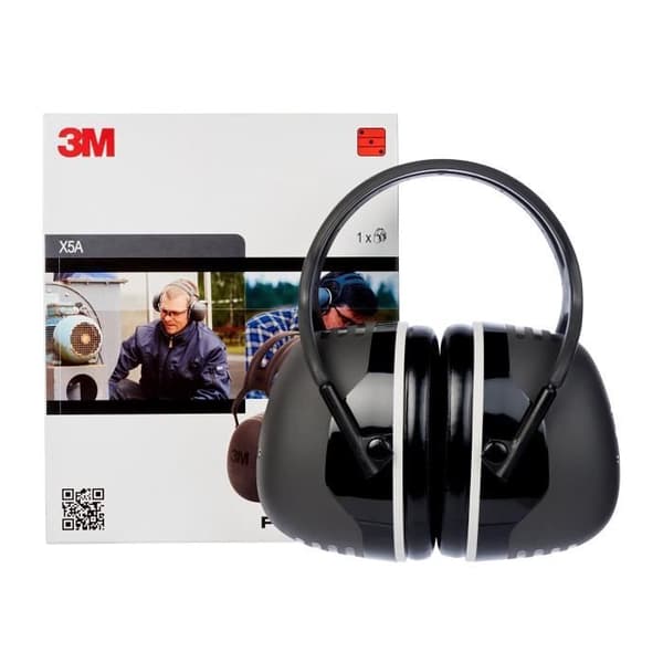 3M™ Peltor™ model X5 høreværn - Sort - Hovedbøjle - 37dB - 351g