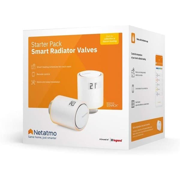 Radiatorventiler - Netatmo - Smart - Spara 37% - Kontrollera med Siri - Programmerbar