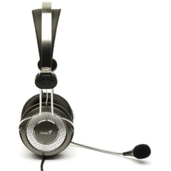 Micro-Hovedtelefon GENIUS - Kablet - Stereo - Grå
