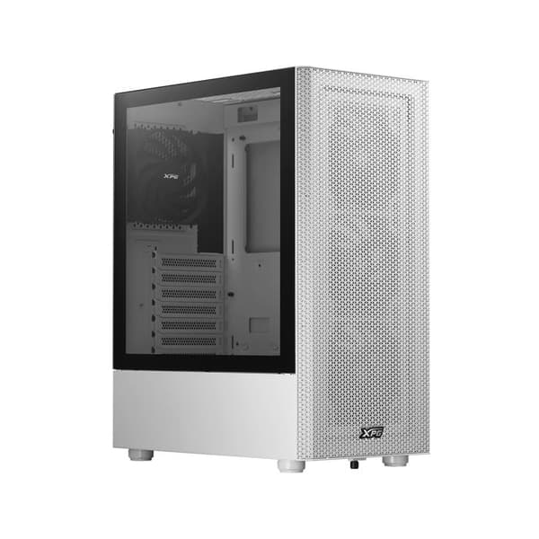 Kompakt ATX Mid-Tower Chassi - XPG - Valor Mesh - 4 Fläktar 120 mm - Mesh-panel - Härdat Glas