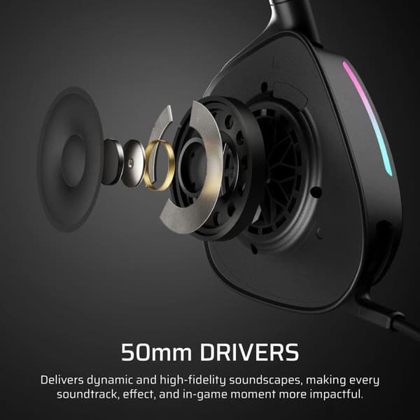 Gaming Headset - Corsair - VOID MAX WL v2 - Kolfiber Trådlös