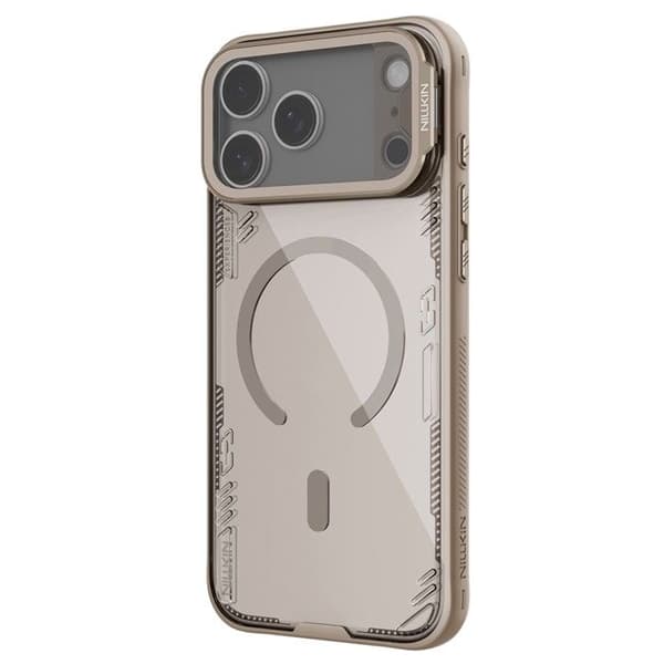 Cover til iPhone 17 Pro Max - TPU+PC, Transparent, Med Støtte