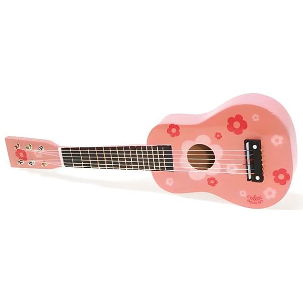VILAC - Børneguitar med blomsterdesign - i træ