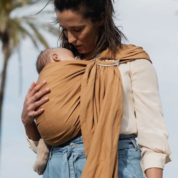 Bärsele BOBA Ring Sling i lin RYE - BOBA