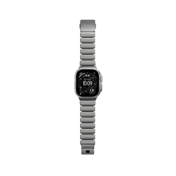 Nomad Stratos Armbånd til Apple Watch 49mm Sølv/Sort