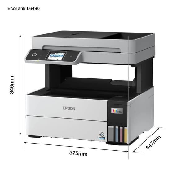 Blækprinter - EPSON - L6490 - A4 - 4800 x 1200 DPI - 37 PPM - Wifi