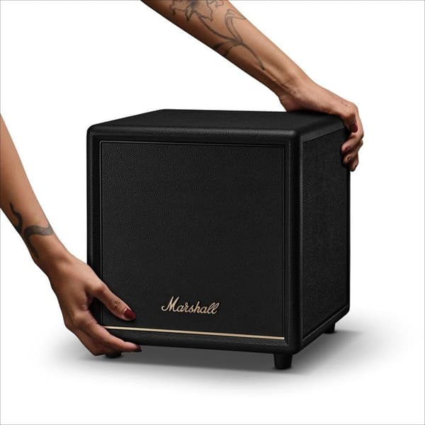 Trådløs subwoofer - MARSHALL - HESTON SUB 200 - Bluetooth - Dybe baslyde - Sort