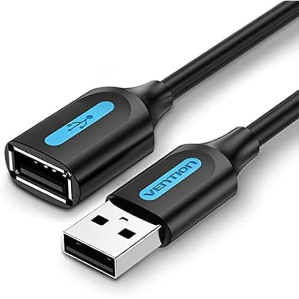 USB forlængerkabel - VENTION - CBIBJ - 5 m - Sort - USB 2.0