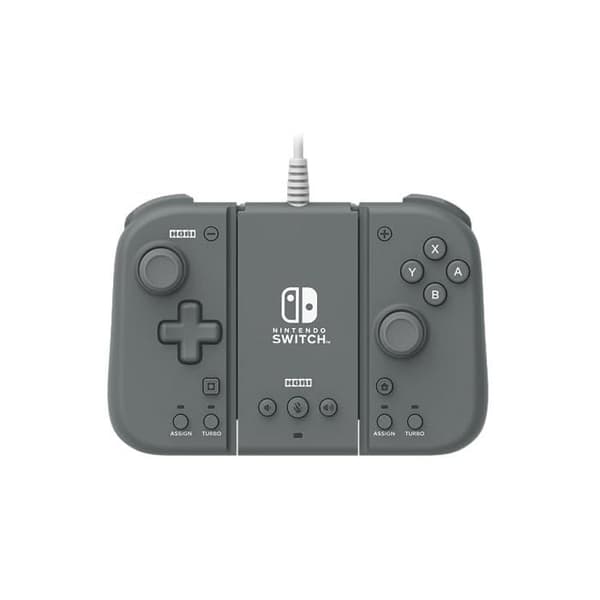 Manette Sæt Adapter Mode TV + Split Pad Compact (Grå) til Nintendo Switch - Officiel Nintendo Licens