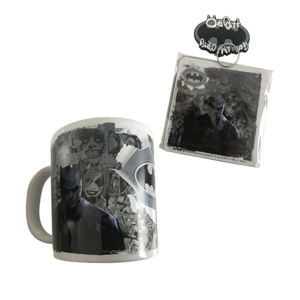 MUG - BATMAN - Pack Batman Graffiter - Officiell licens DC Comics - Mug, Coaster, Nyckelring