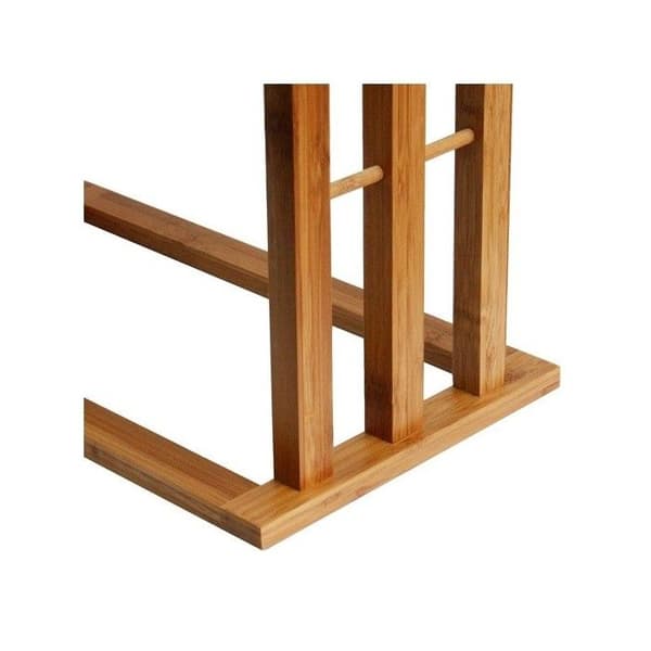 Bambu handdukshållare MSV - 3 stänger - 42x24x82cm - samtida stil