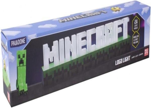 Lampe - Minecraft - Logo - LED - Genopladelig USB - 41,2 cm