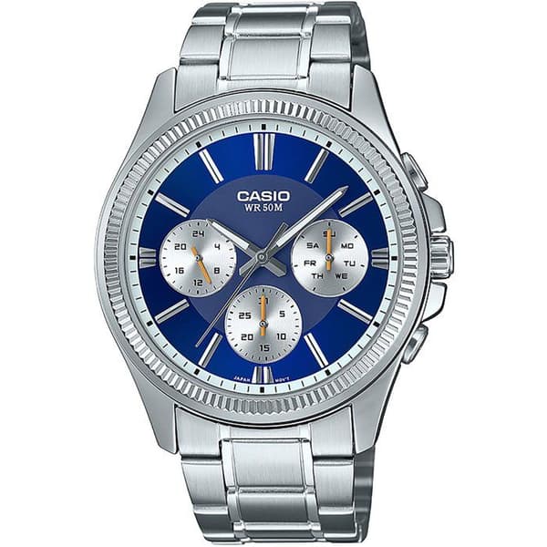 Ur - CASIO - MTP-1375PD - Mand - Blå - Kvarts - Analog