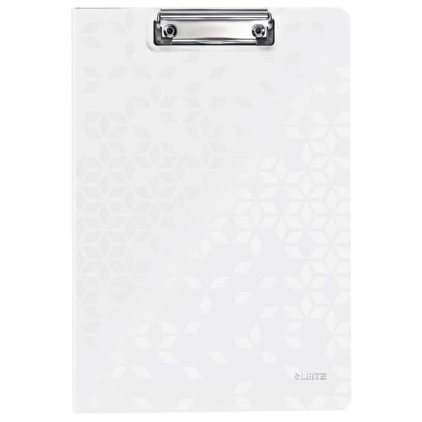 A4 urklipp - LEITZ - 41990001 - Polyfoam överdrag - Ergonomisk design - Vit