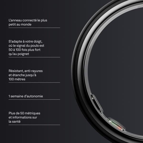 Oura Ring 5 - Sort - Størrelse 10