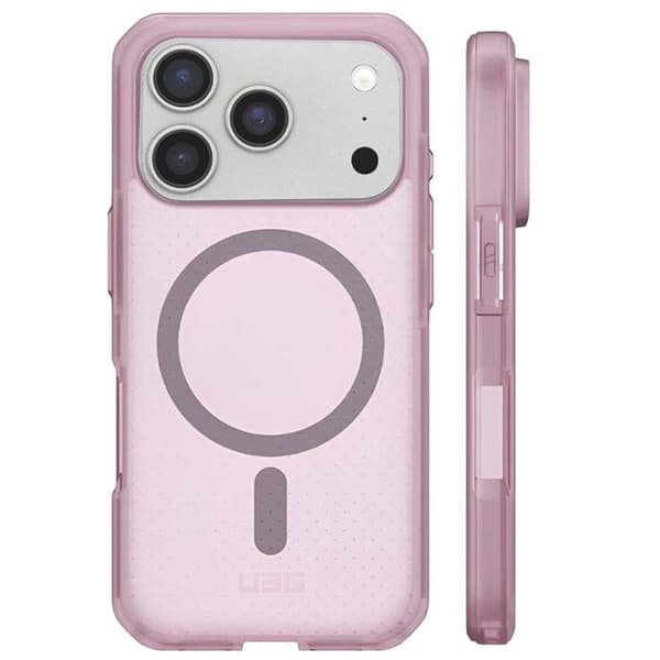 Coque MagSafe - UAG - iPhone 17 Pro - Lila - Design med prickar - Robust skydd