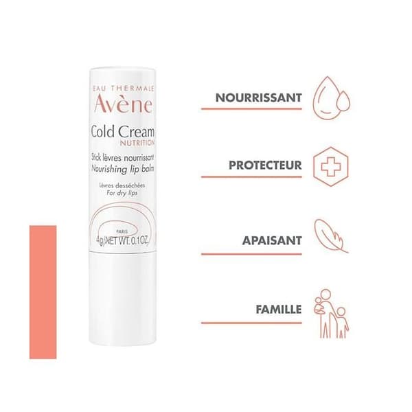Avène Cold Cream Stick Läppar Närande 4g