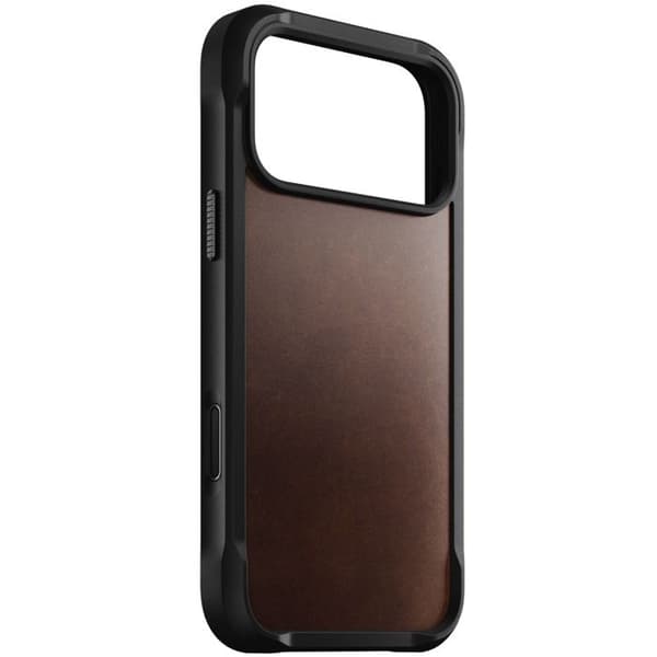Läderfodral - NOMAD - iPhone 17 Pro Max - Rustik Brun - Robust Skydd - Elegant