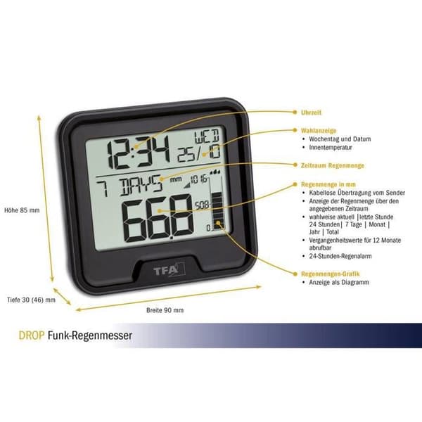 TFA Dostmann 47.3005.01 Regnmåler