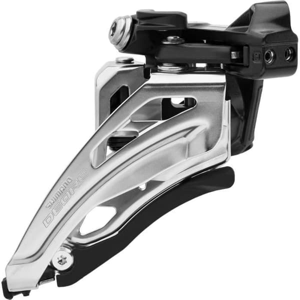 Shimano Deore MTB FD-M6020 2x10s Side Swing forreste gearskifter sort/sølv