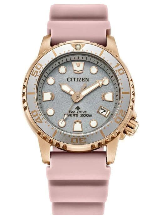 Dameur Citizen - EO2023-00A i Rosa Silikone - Solenergi - Vandtæt 20 Atm