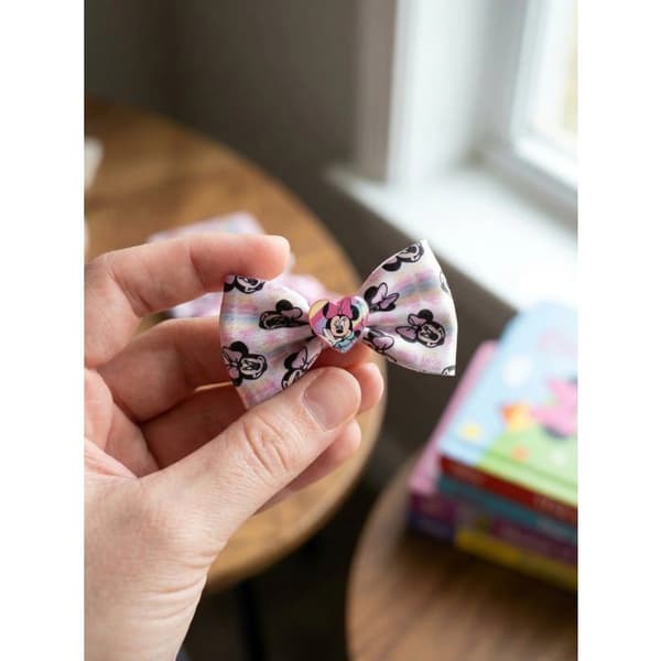 Set med 3 hårklämmor med Minnie Mouse-knutar