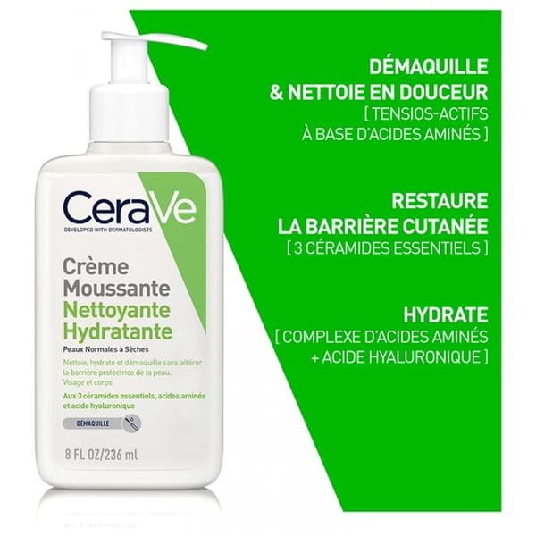 CeraVe Rengörande Moussekräm Hydrerande 236ml