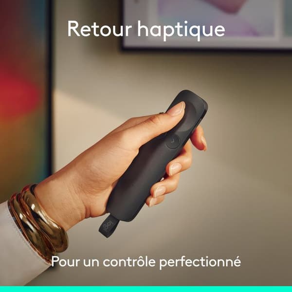 Presentationsfjärrkontroll - Trådlös - Logitech - Spotlight 2 - Bluetooth/USB-C - Sand