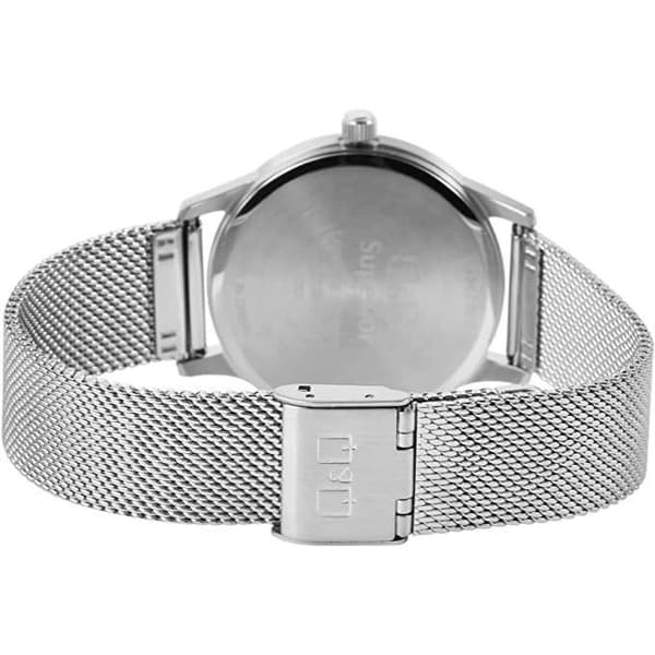 Ur - Q&Q - S03A-002VY - Kvarts - Rustfrit stål - Milanesisk mesh