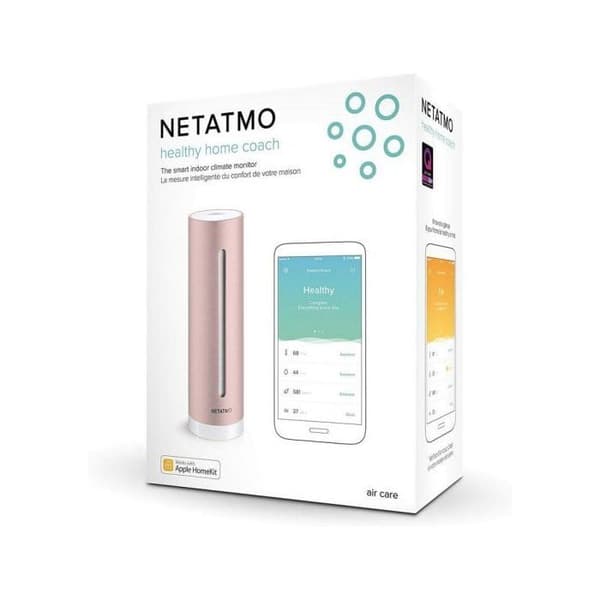 Klimamonitor - Netatmo - Healthy Home Coach - Trådløs - Rosa - Indendørs