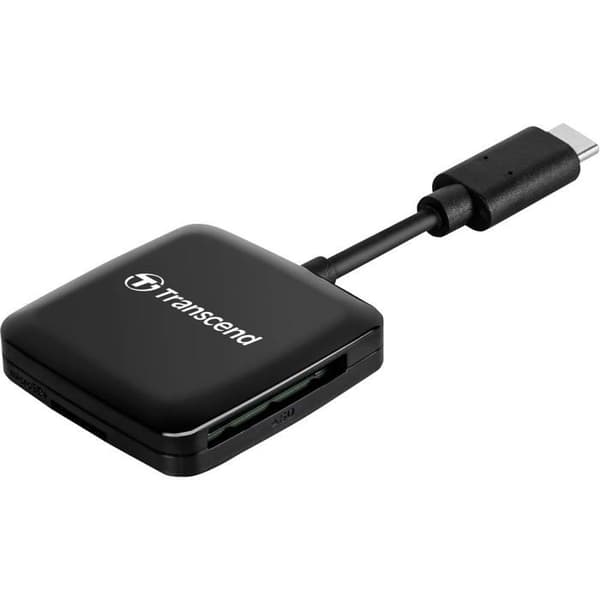 Transcend RDC3-kortlæser - USB-C 3.2 Gen 1 til SD- og microSD-kort