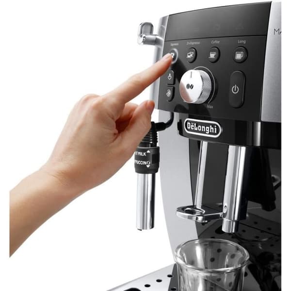 Espresso maskine - De'Longhi - Magnifica S smart - ECAM250.23.SB - 4 opskrifter - Sort sølv
