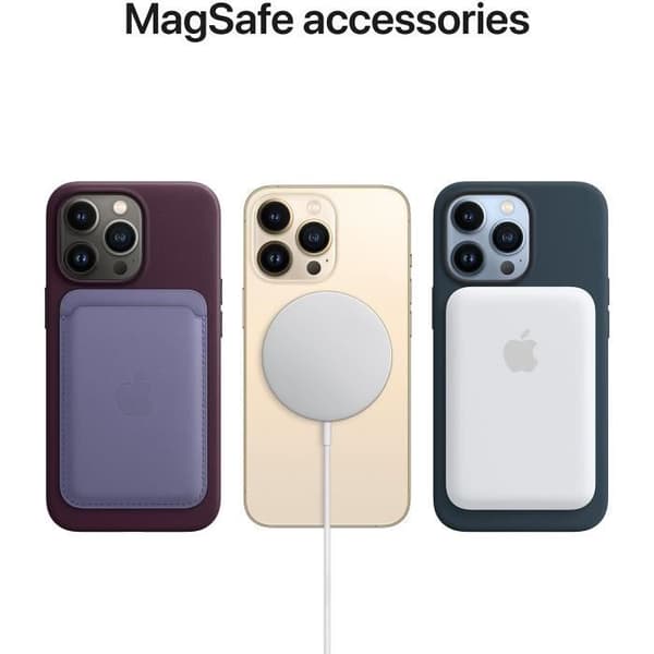 Coque APPLE iPhone 13 Pro Max läder Goldn Br