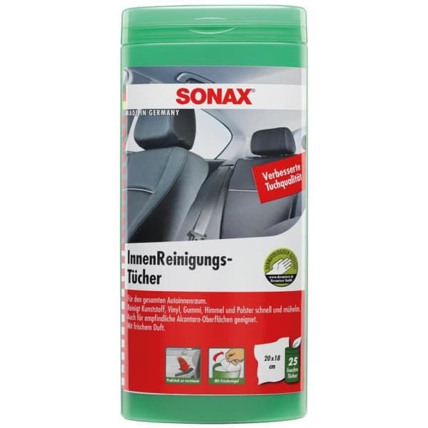 Sonax interiörstäddukar 20 x 18 cm textil 25 st