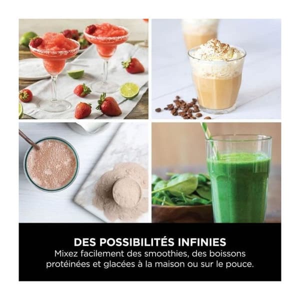 NINJA Blast trådløs blender - Hvid - BC151EUWH
