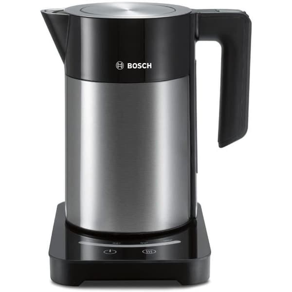 BOSCH TWK7203 programmerbar elkedel - Sort og rustfrit stål - 1,7L - 360° base - Automatisk slukning