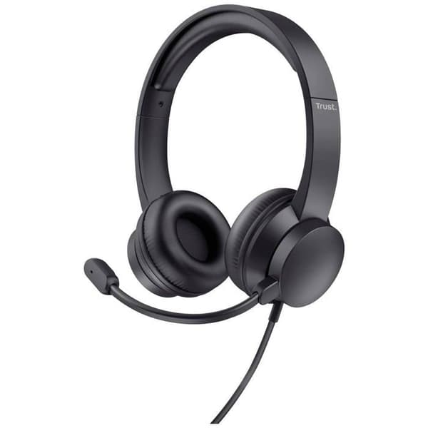 Trust HS-201 Computer Wired Over-Ear Headset Stereo Black