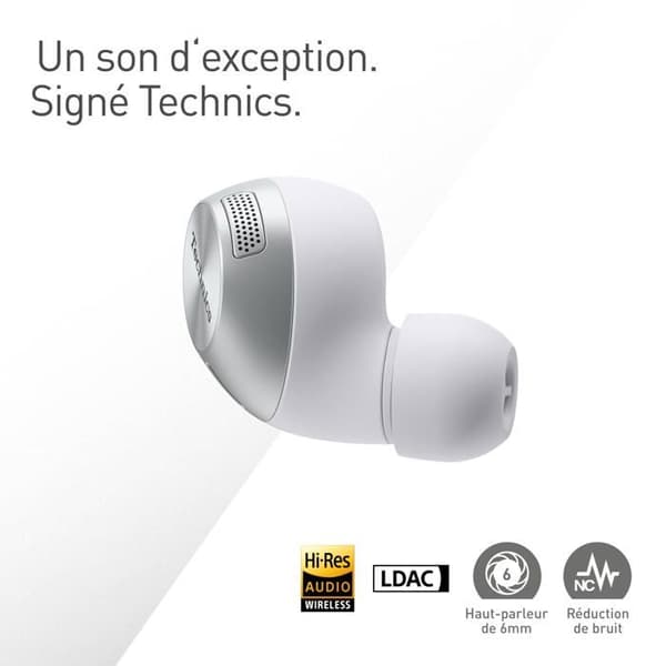 Technics EAH-AZ40M2 Silver - True Wireless Earphones - Hörlurar