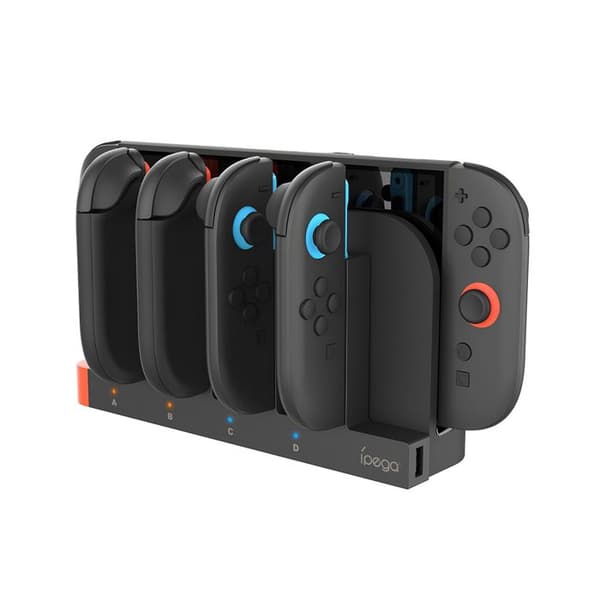 4-i-1 Opladestation Model SW2185 til Nintendo Joy-Con Switch 2 Ipega Sort
