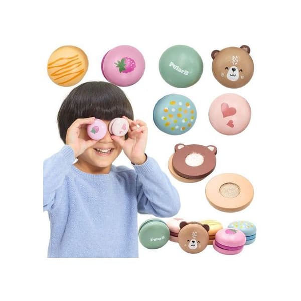 VIGA PolarB Kakor i trä Bageri Macarons Set