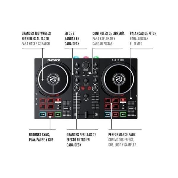 Numark Party Mix 2 DJ-kontroller USB