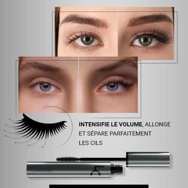 Mascara - Lashcode - 10ml - Förlängande - Förtjockande - Ultra-svart