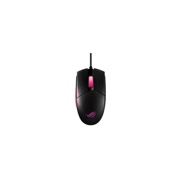 Gaming Mus - ASUS - Strix Impact II - Electro Punk - Kablet USB 2.0 - 6200 dpi - 5 programmerbare knapper